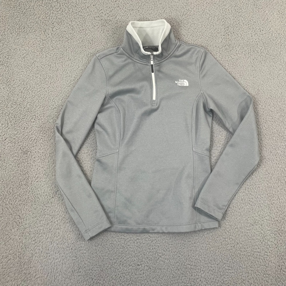 The North Face 1/4 Zip Women XS Gray Outdoor Hiking Gorpcore Pullover